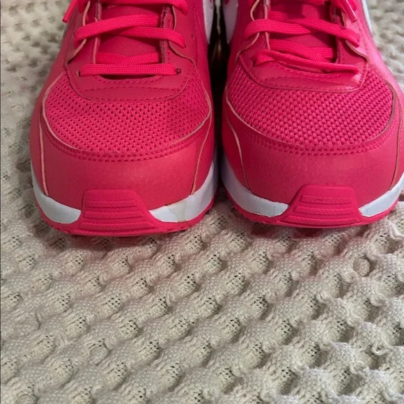 Nike Air Women's Hot Pink and White Sneakers - Picture 5 of 8
